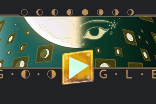 Google’s special doodle on the last half moon of March, play Lunar Cycle Games and Win Rewards