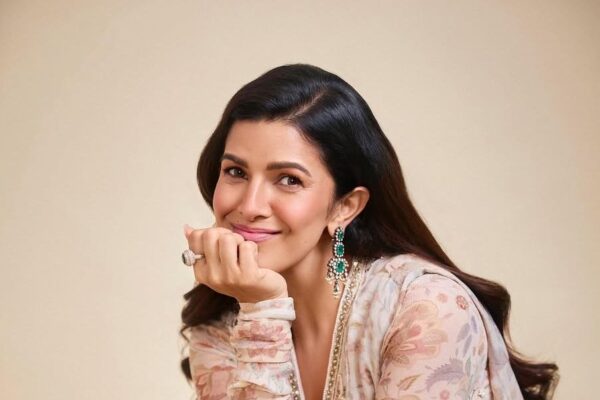Nimrat Kaur in a chintz-inspired sari is a love letter to India’s floral textile heritage