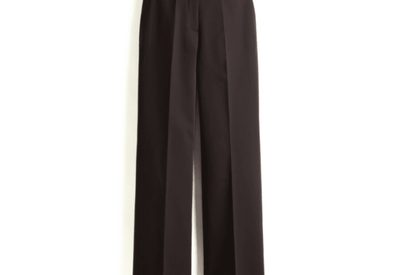 Brown trousers are a stylish alternative to jeans this season